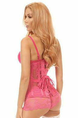 Lavish Sheer Lace Under Bust Corset