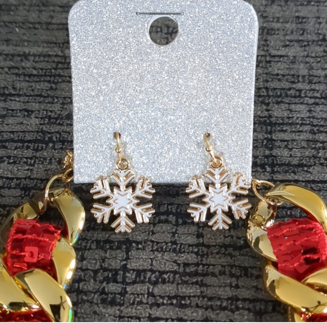 Chunky Christmas Bell Snowman Bow Tree Truck Snowflake Necklace