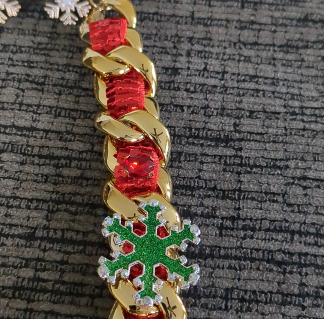 Chunky Christmas Bell Snowman Bow Tree Truck Snowflake Necklace