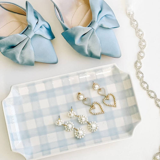 Pearl Heart Drop Earrings in Ivory