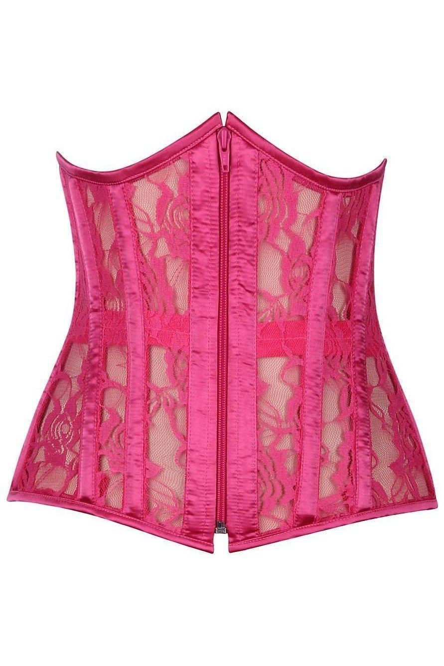 Lavish Sheer Lace Under Bust Corset