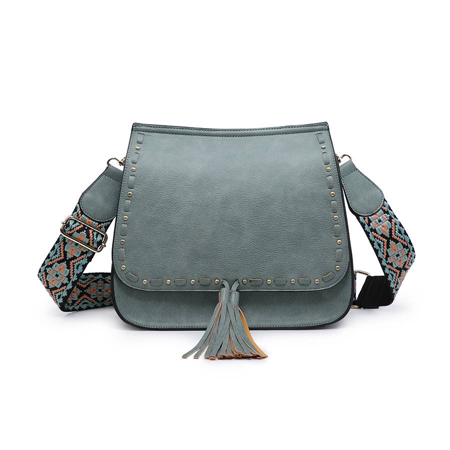 Bailey Crossbody with Print Contrast Strap