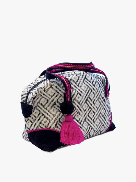 Lillian Printed Cotton Weekender/Duffle Bag