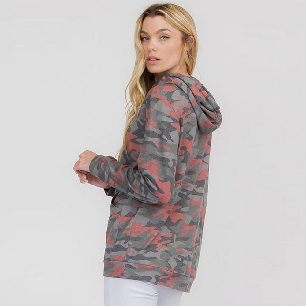 Camo Print Hoodie