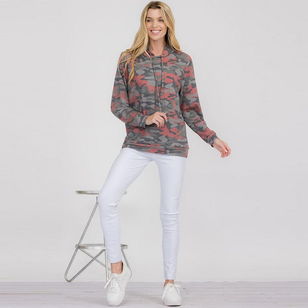 Camo Print Hoodie
