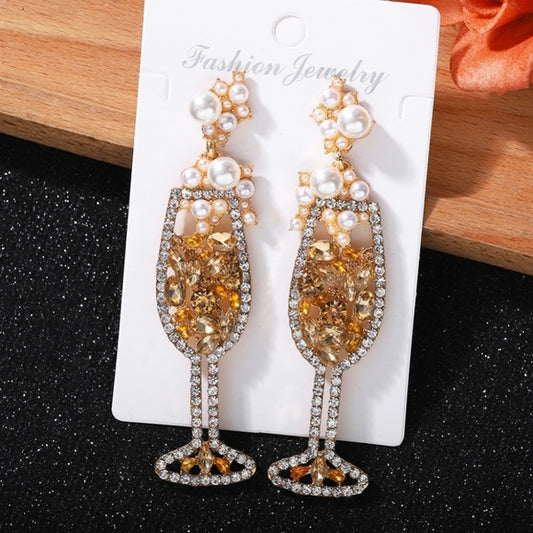 Champagne Glass Earrings