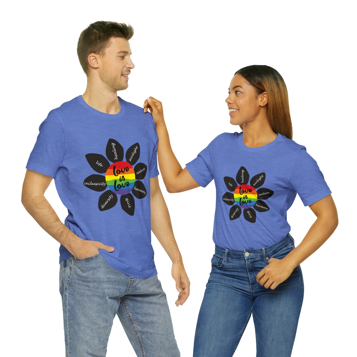 Pride Flower Unisex Jersey Short Sleeve Tee