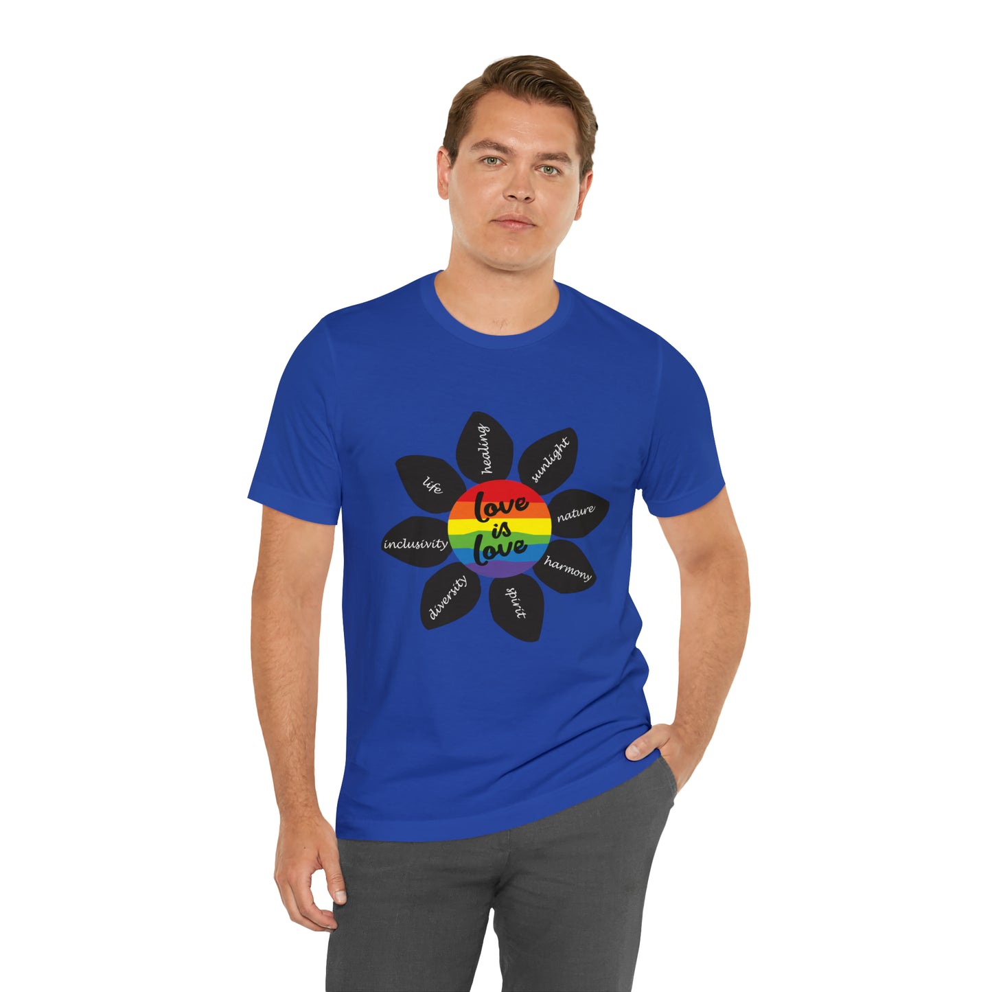 Pride Flower Unisex Jersey Short Sleeve Tee