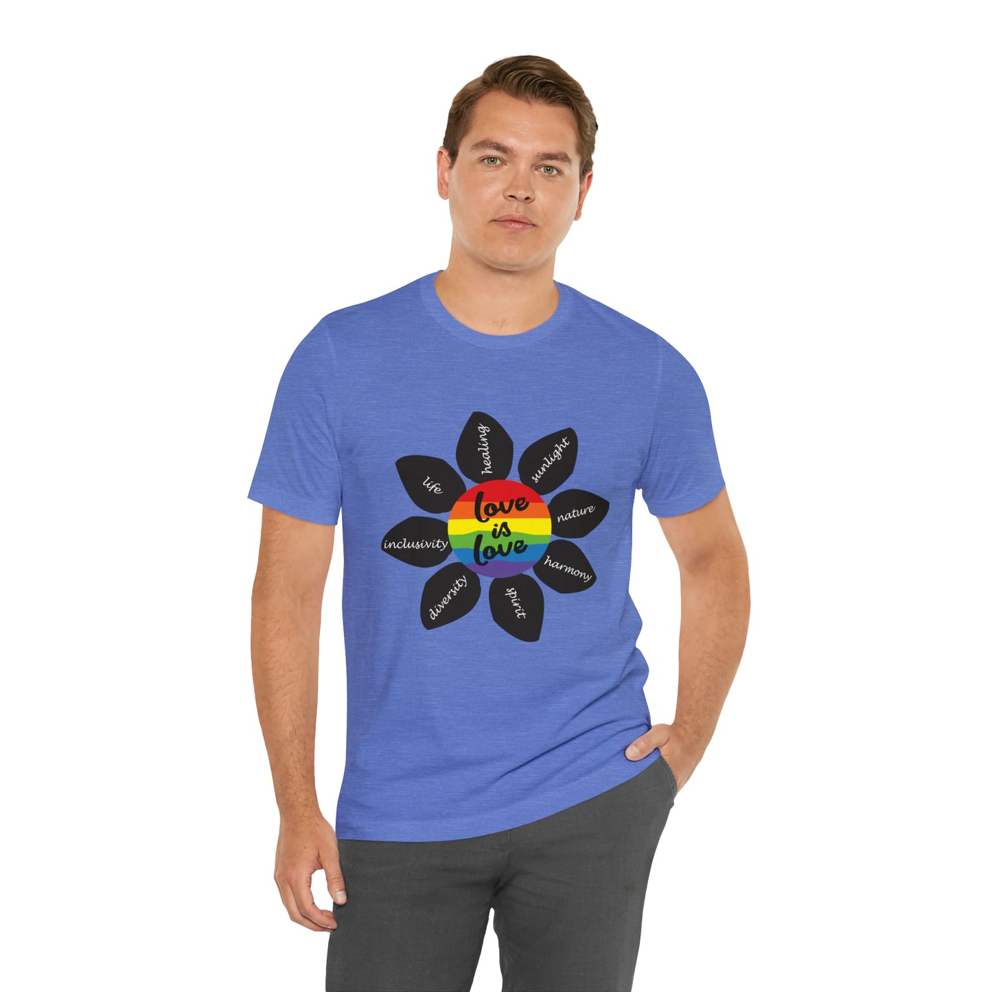 Pride Flower Unisex Jersey Short Sleeve Tee