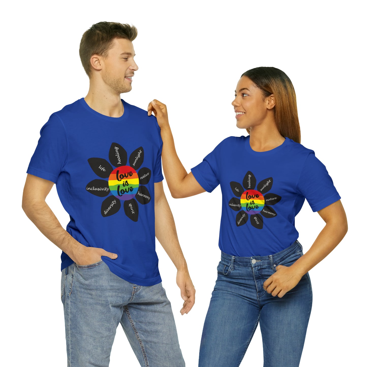 Pride Flower Unisex Jersey Short Sleeve Tee