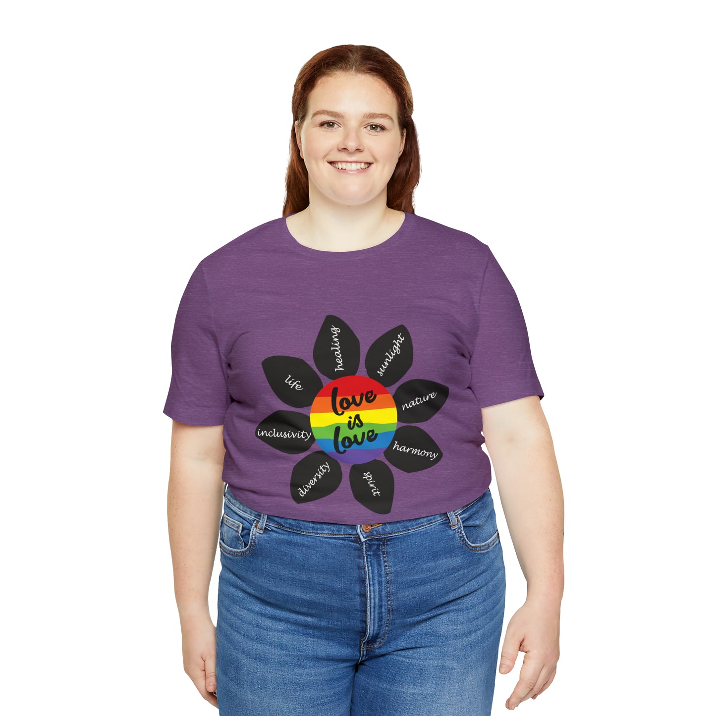 Pride Flower Unisex Jersey Short Sleeve Tee