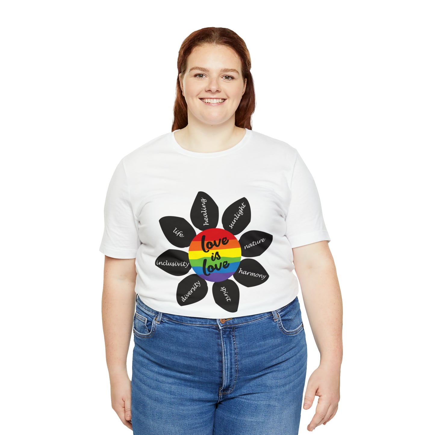 Pride Flower Unisex Jersey Short Sleeve Tee