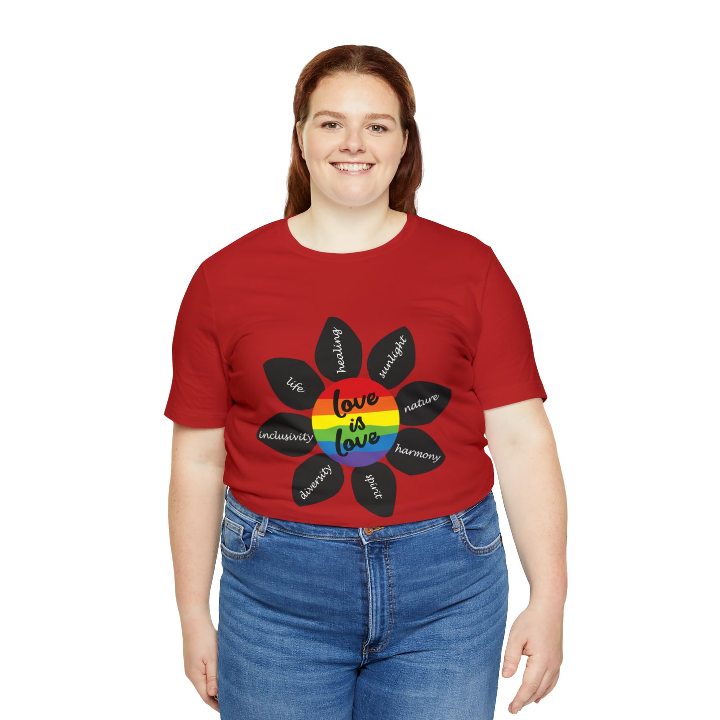 Pride Flower Unisex Jersey Short Sleeve Tee