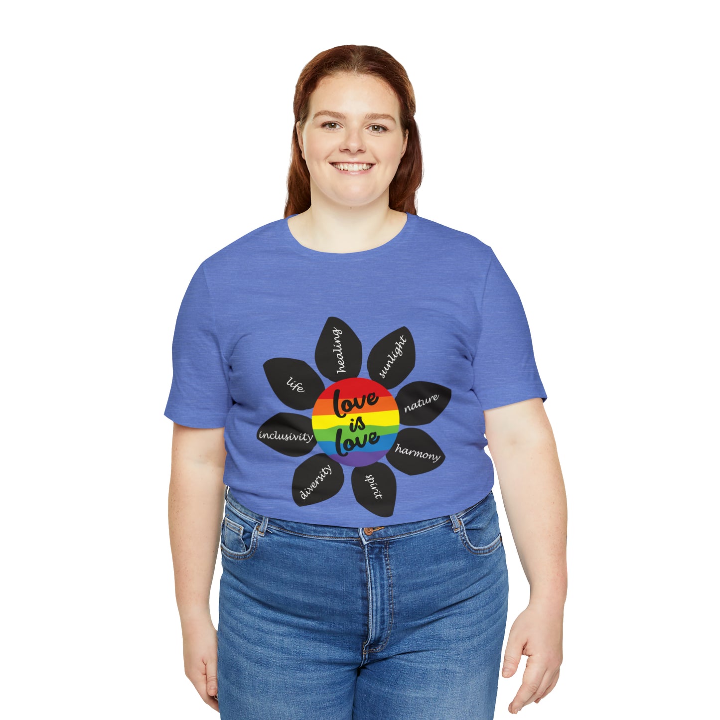 Pride Flower Unisex Jersey Short Sleeve Tee