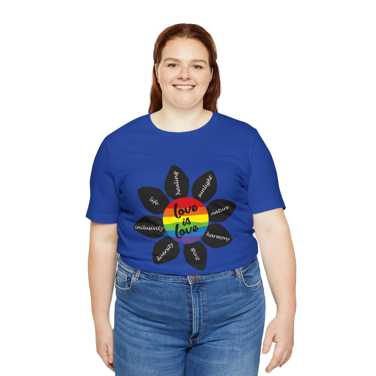 Pride Flower Unisex Jersey Short Sleeve Tee