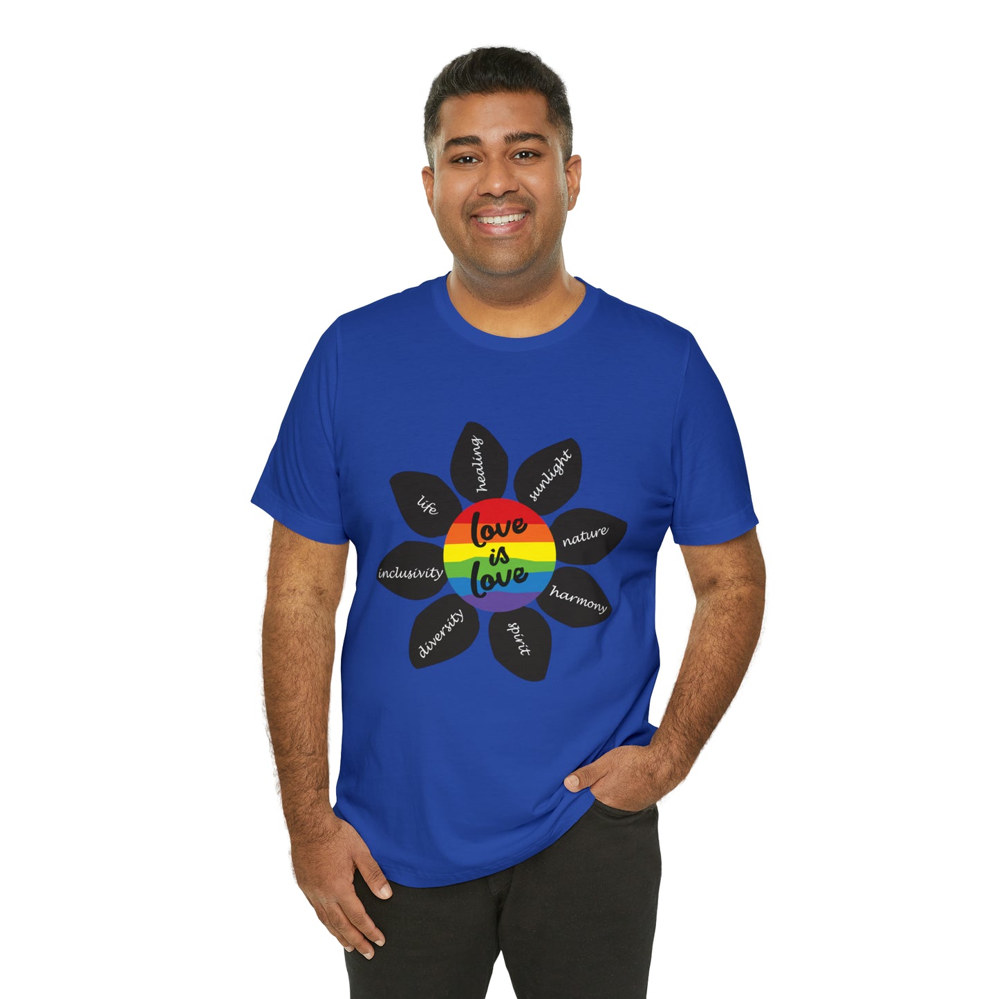 Pride Flower Unisex Jersey Short Sleeve Tee