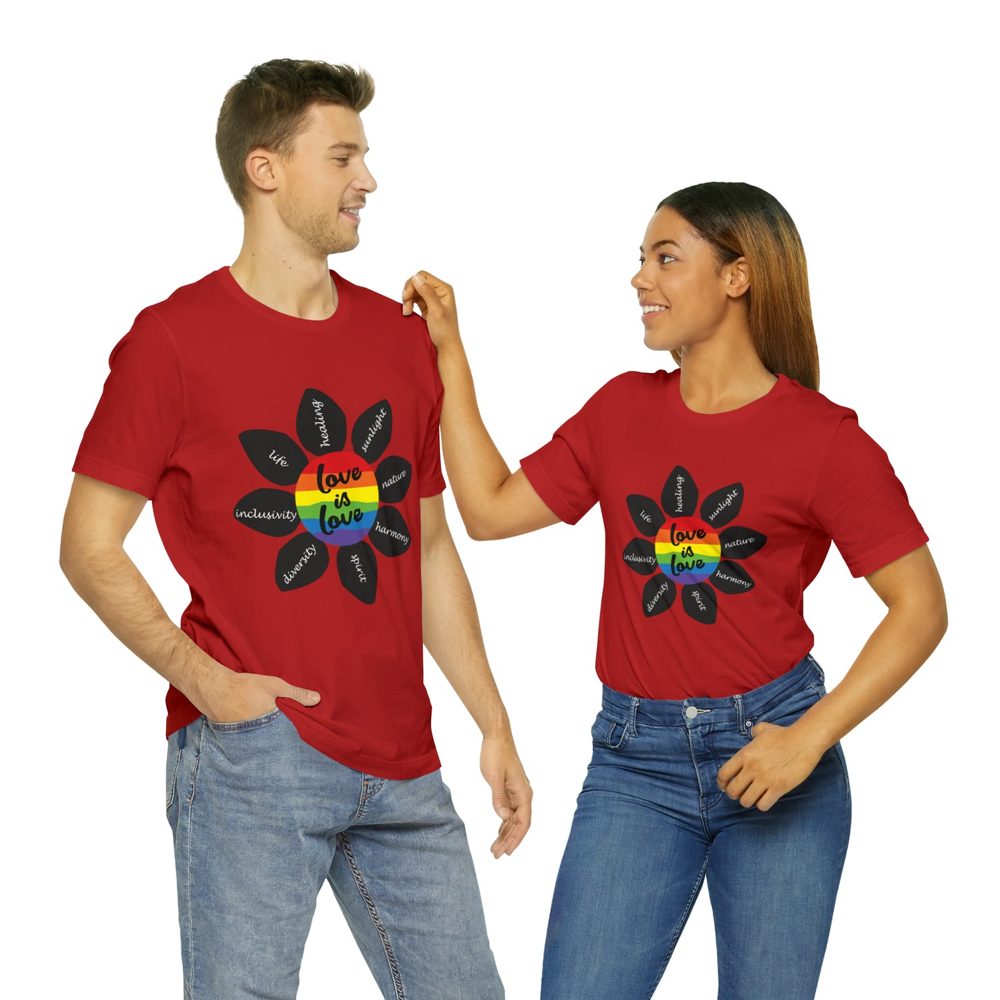 Pride Flower Unisex Jersey Short Sleeve Tee