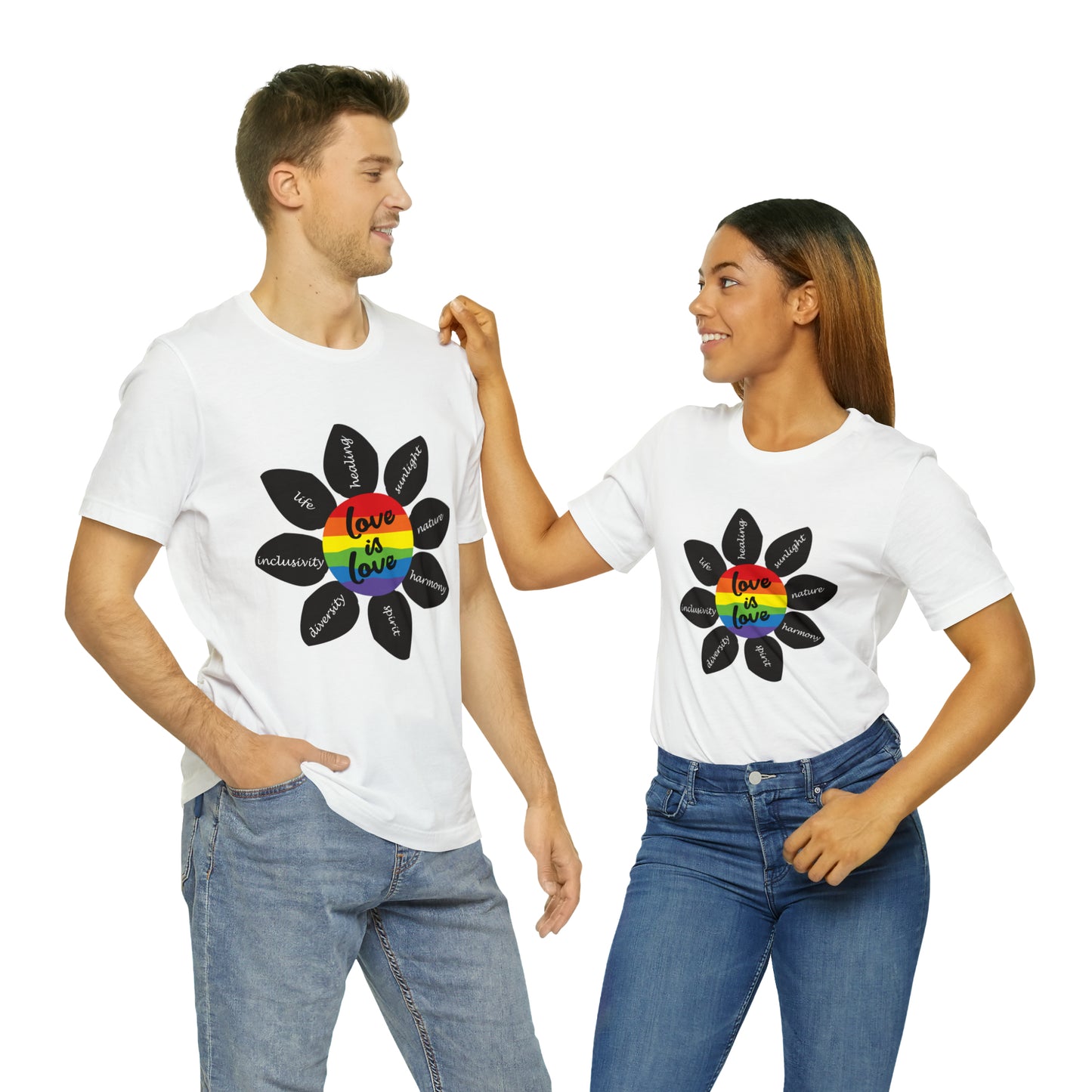 Pride Flower Unisex Jersey Short Sleeve Tee