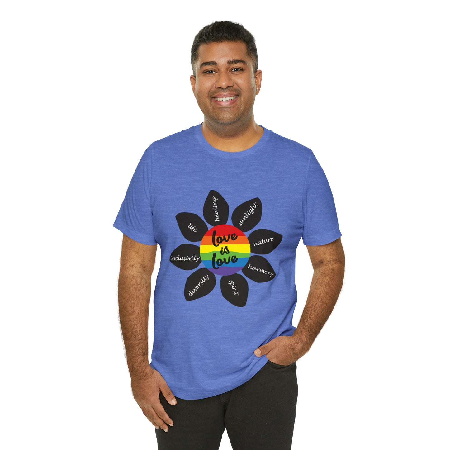 Pride Flower Unisex Jersey Short Sleeve Tee