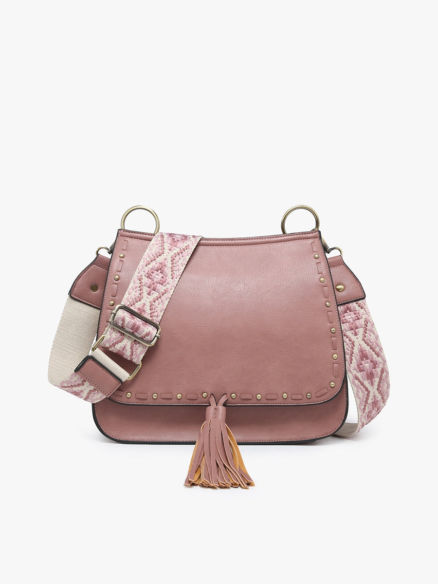 Bailey Crossbody with Print Contrast Strap