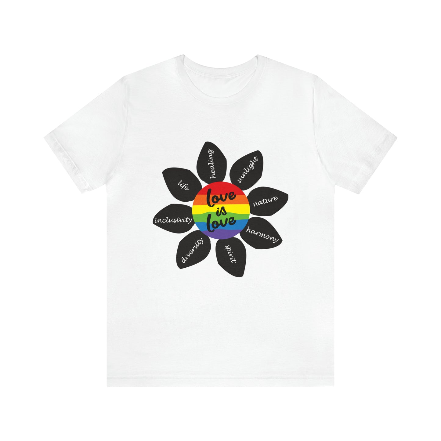 Pride Flower Unisex Jersey Short Sleeve Tee