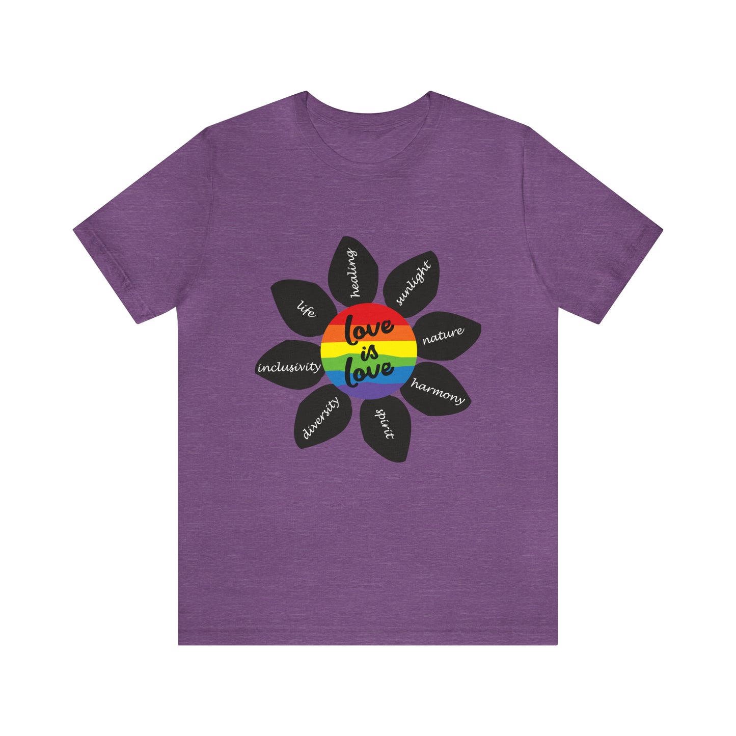 Pride Flower Unisex Jersey Short Sleeve Tee