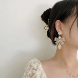 Pearl Bow Earrings