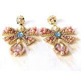 Pearl Bow Earrings