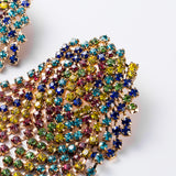 Rhinestone Fringe Earrings