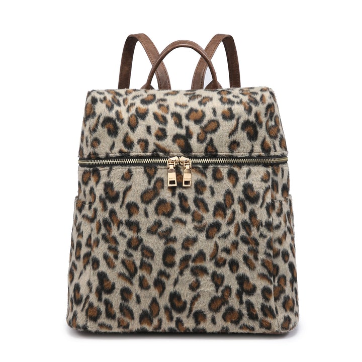 Cheetah Print Backpack Tote