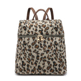 Cheetah Print Backpack Tote