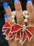 Red Bowknot Earrings