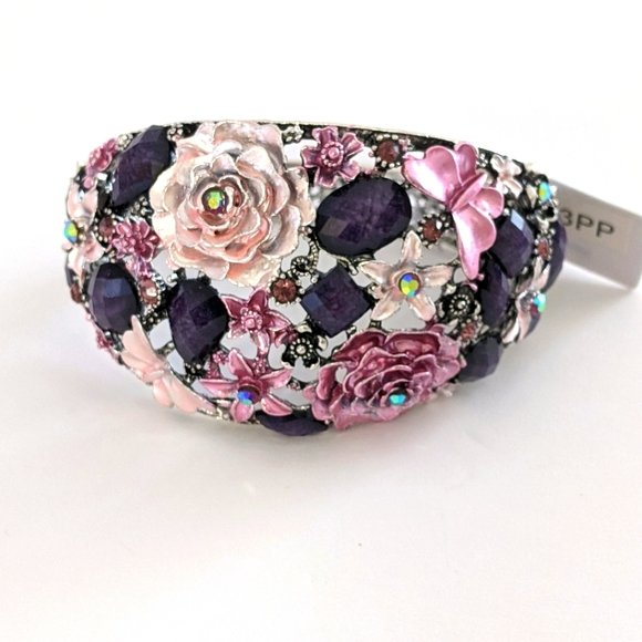 Resin Floral Bracelet