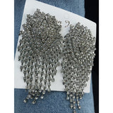 Rhinestone Fringe Earrings