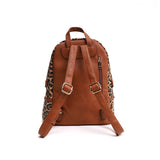 3-Zip Leopard Print Backpack