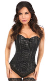 Lace-Up Overbust Corset w/Black Lace