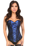 Lace-Up Overbust Corset w/Black Lace