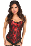 Lace-Up Overbust Corset w/Black Lace